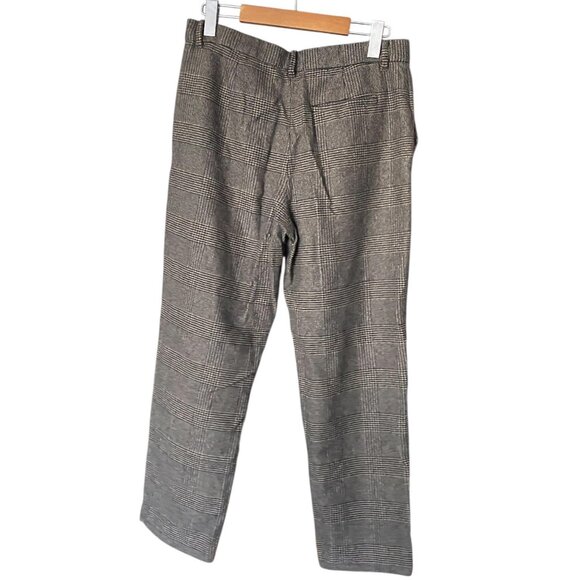 Aritzia Brown Plaid Trousers - Picture 2 of 6